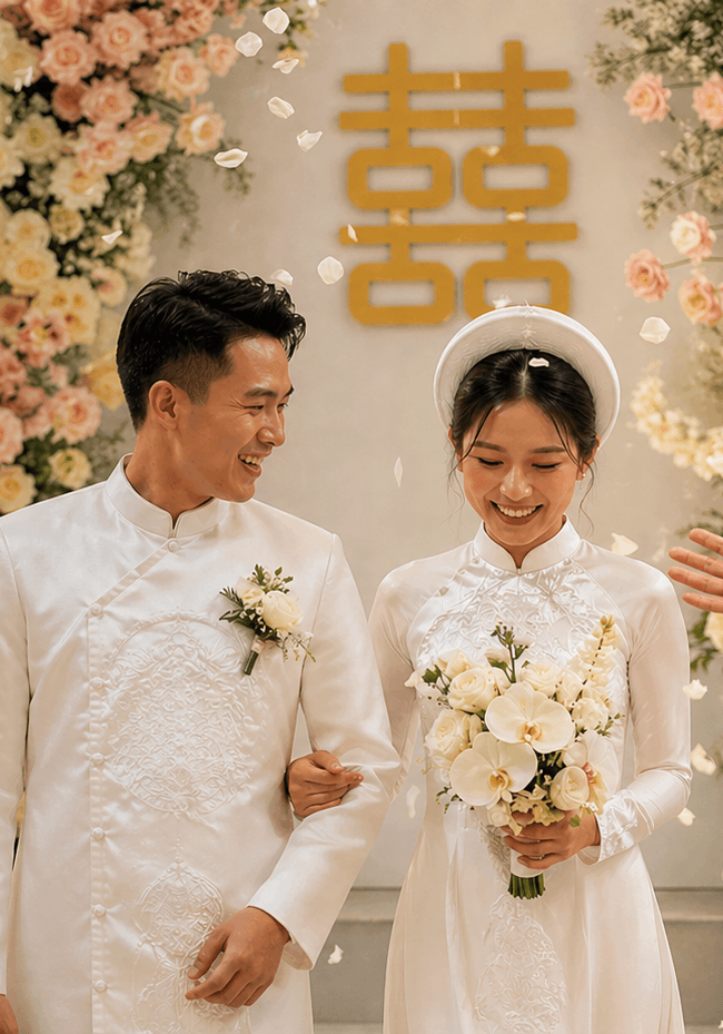 結婚相談所の結婚式の様子