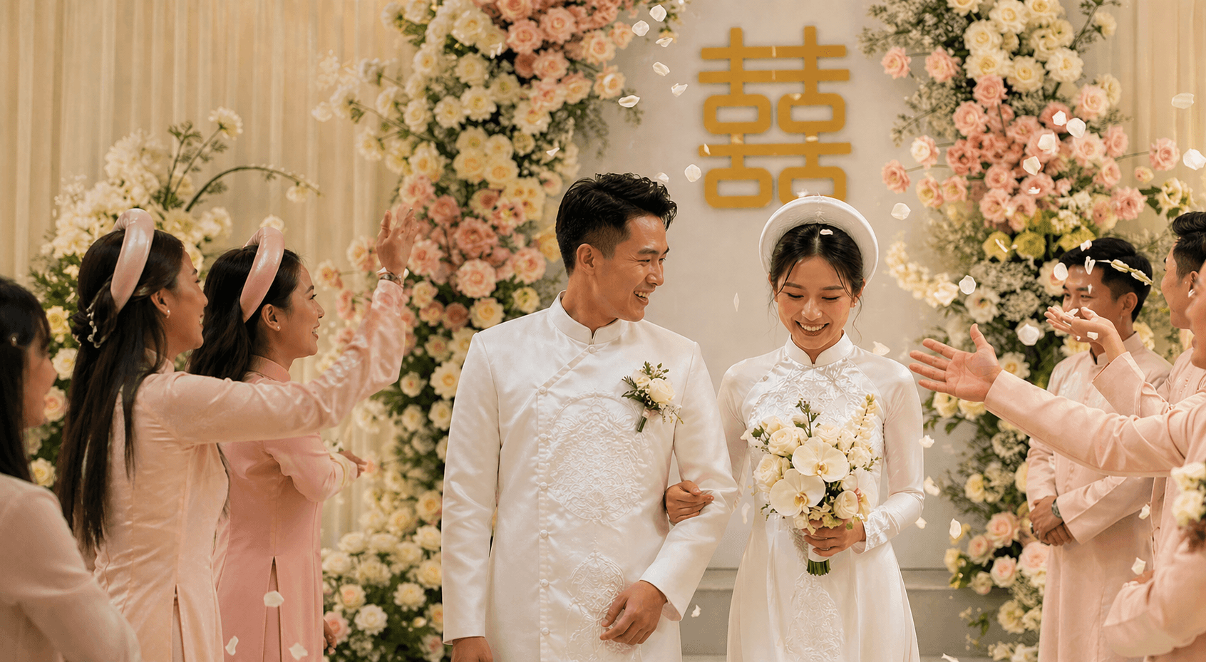 結婚相談所の結婚式の様子