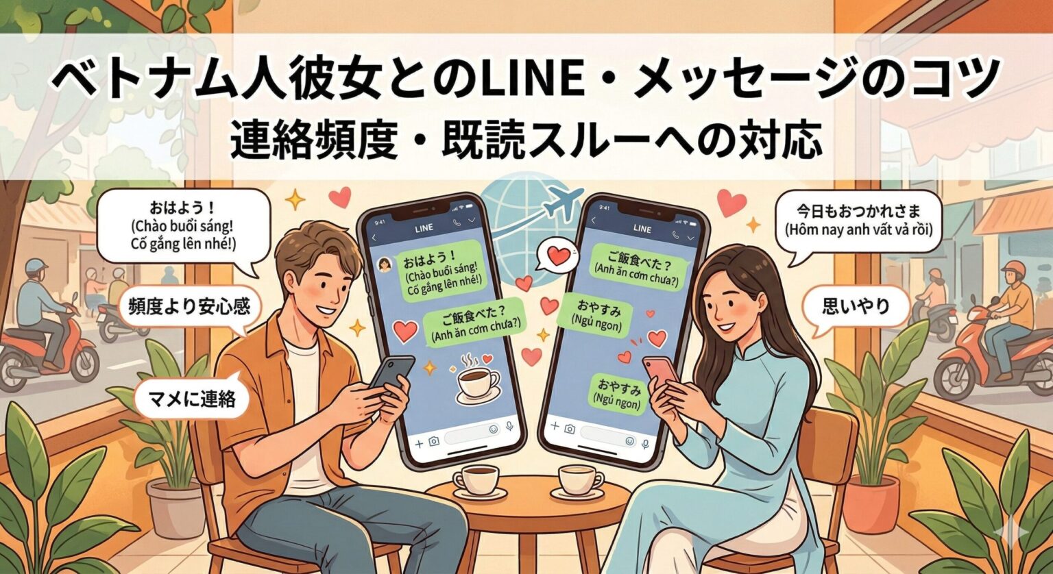 ベトナム人彼女との連絡頻度